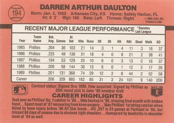 Darren Daulton  baseball card collectible - Main Image 2