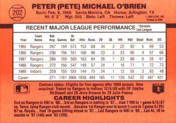 Pete O’Brien  baseball card collectible - Main Image 2