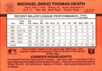 Mike Heath  baseball card collectible - Main Image 2
