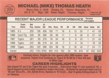 Mike Heath  baseball card collectible - Main Image 2