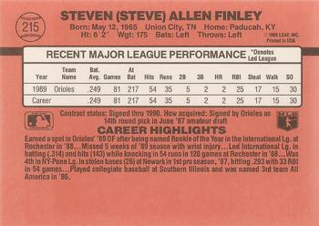 Steve Finley  baseball card collectible - Main Image 2