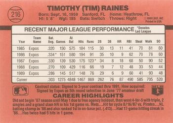 Tim Raines  baseball card collectible - Main Image 2