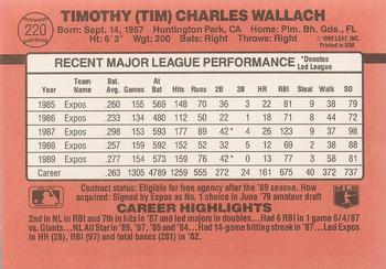 Tim Wallach  baseball card collectible - Main Image 2