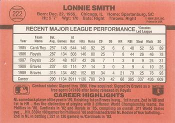 Lonnie Smith  baseball card collectible - Main Image 2