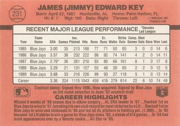 Jimmy Key  baseball card collectible - Main Image 2