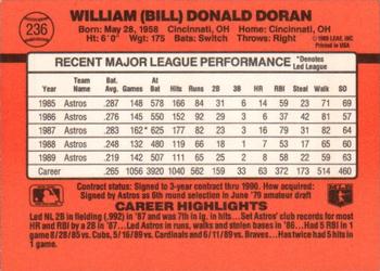 Bill Doran  baseball card collectible - Main Image 2