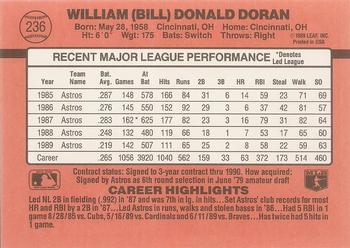 Bill Doran  baseball card collectible - Main Image 2