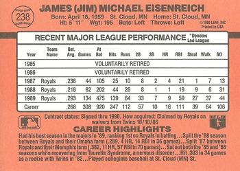 Jim Eisenreich  baseball card collectible - Main Image 2