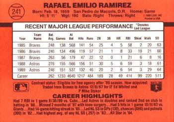 Rafael Ramirez  baseball card collectible - Main Image 2