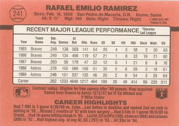 Rafael Ramirez  baseball card collectible - Main Image 2