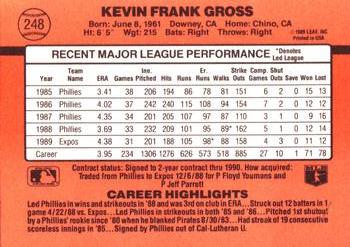 Kevin Gross  baseball card collectible - Main Image 2