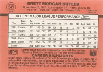 Brett Butler  baseball card collectible - Main Image 2