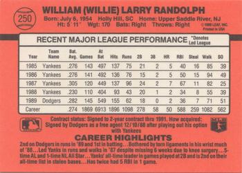 Willie Randolph  baseball card collectible - Main Image 2
