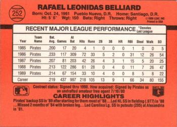 Rafael Belliard  baseball card collectible - Main Image 2
