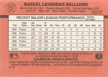 Rafael Belliard  baseball card collectible - Main Image 2