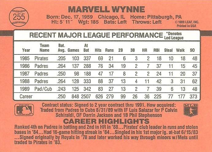 Marvell Wynne  baseball card collectible - Main Image 2
