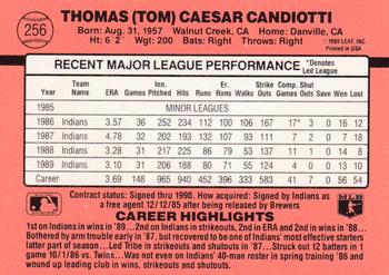 Tom Candiotti  baseball card collectible - Main Image 2