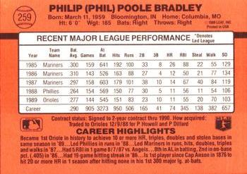 Phil Bradley  baseball card collectible - Main Image 2