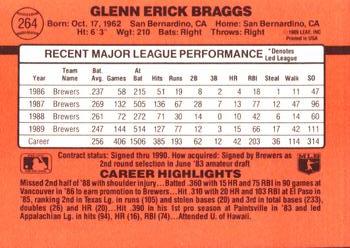 Glenn Braggs  baseball card collectible - Main Image 2