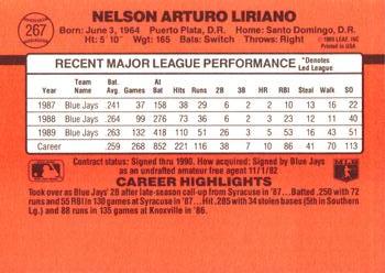 Nelson Liriano  baseball card collectible - Main Image 2