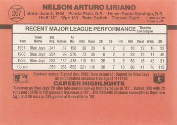Nelson Liriano  baseball card collectible - Main Image 2