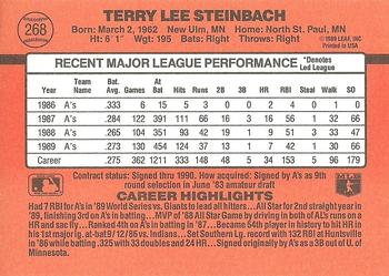 Terry Steinbach  baseball card collectible - Main Image 2