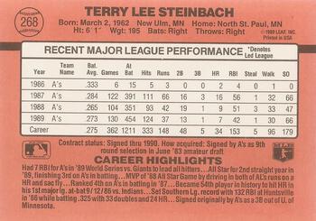 Terry Steinbach  baseball card collectible - Main Image 2