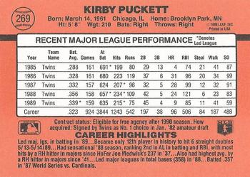 Kirby Puckett  baseball card collectible - Main Image 2