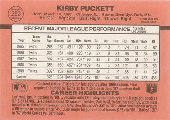 Kirby Puckett  baseball card collectible - Main Image 2