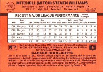 Mitch Williams  baseball card collectible - Main Image 2