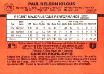Paul Kilgus  baseball card collectible - Main Image 2