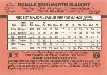 Don Slaught  baseball card collectible - Main Image 2