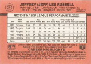 Jeff Russell  baseball card collectible - Main Image 2