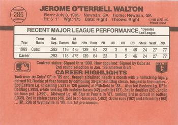 Jerome Walton  baseball card collectible - Main Image 2