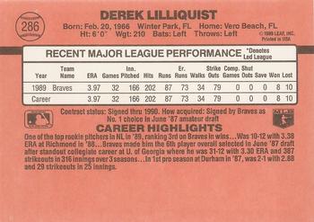 Derek Lilliquist  baseball card collectible - Main Image 2