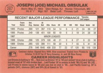Joe Orsulak  baseball card collectible - Main Image 2