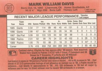 Mark Davis  baseball card collectible - Main Image 2