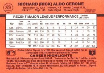 Rick Cerone  baseball card collectible - Main Image 2