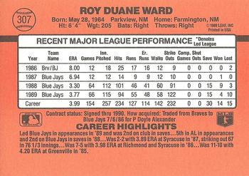 Duane Ward  baseball card collectible - Main Image 2