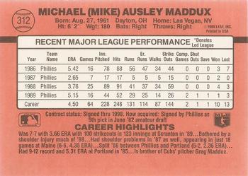 Mike Maddux  baseball card collectible - Main Image 2