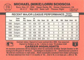 Mike Scioscia  baseball card collectible - Main Image 2
