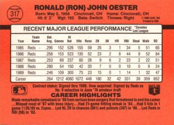 Ron Oester  baseball card collectible - Main Image 2