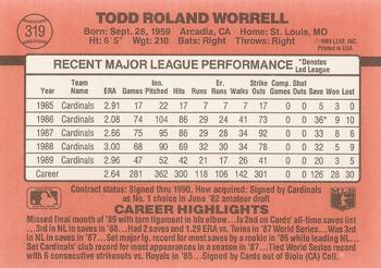Todd Worrell  baseball card collectible - Main Image 2