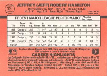 Jeff Hamilton  baseball card collectible - Main Image 2