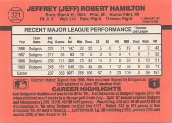 Jeff Hamilton  baseball card collectible - Main Image 2