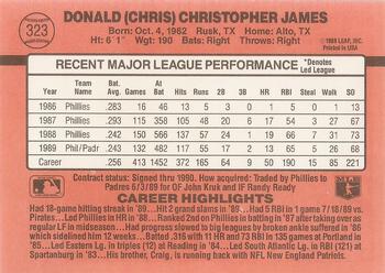 Chris James  baseball card collectible - Main Image 2