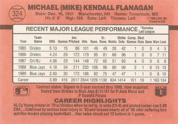 Mike Flanagan  baseball card collectible - Main Image 2