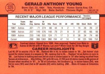 Gerald Young  baseball card collectible - Main Image 2