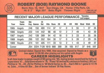 Bob Boone  baseball card collectible - Main Image 2