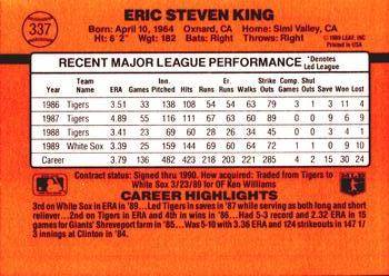 Eric King  baseball card collectible - Main Image 2